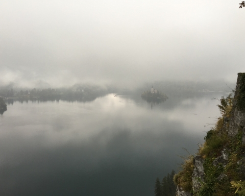 Morgenstimmung am See von Bled